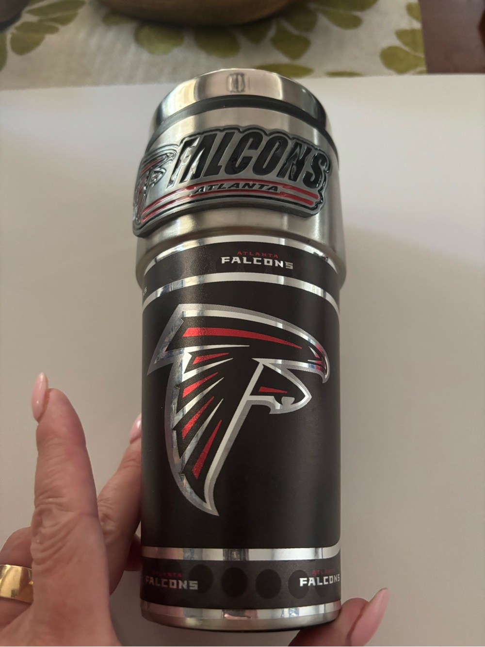Stainless Travel Tumbler - Black & Silver Atlanta Falcons NWT